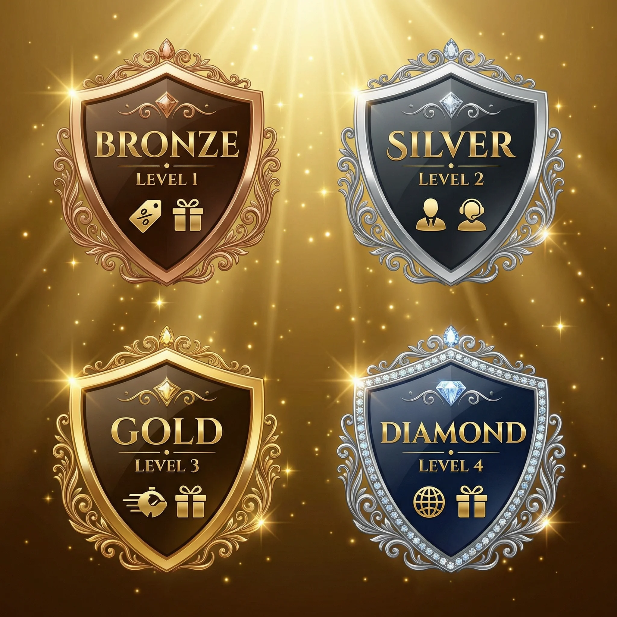 VIP会员等级徽章展示